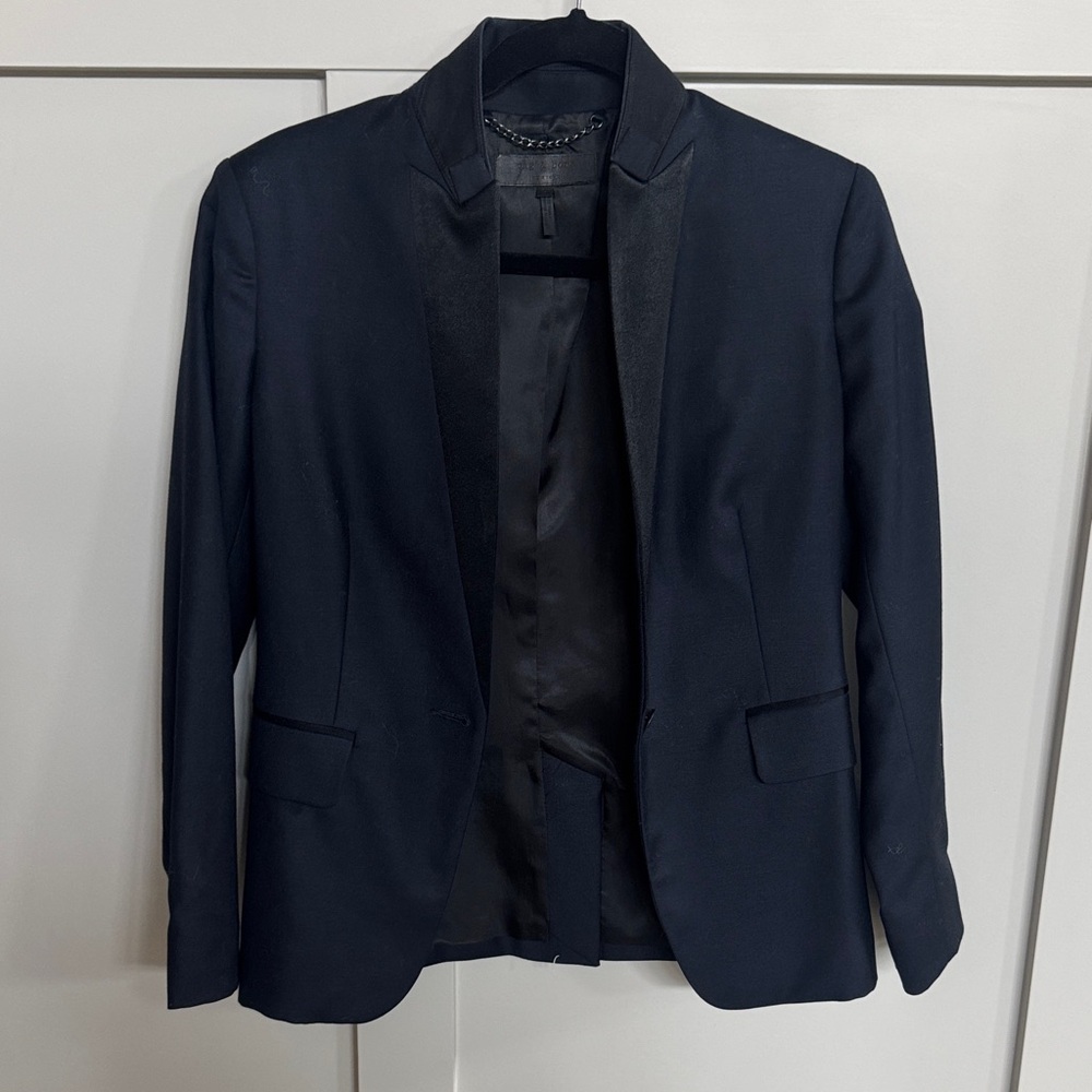 Rag & Bone Black Blazer Modern Cut Suit Jacket